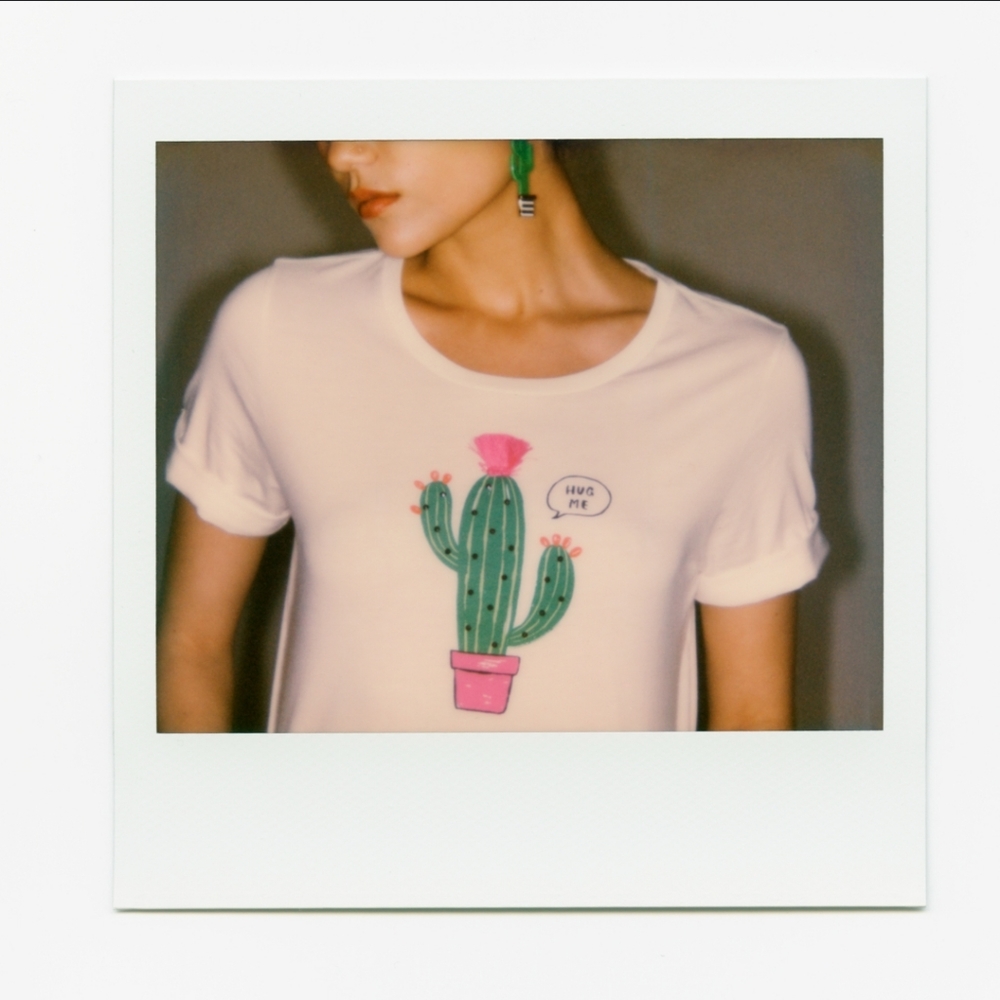Broome Street & Kate Spade "Hug Me" Cactus Tshirt